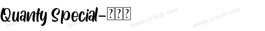 Quanty Special字体转换